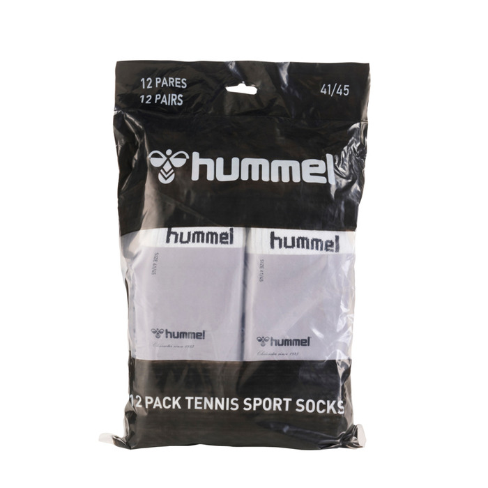 Hummel strømper hvid 12-pk. - str. 41–45